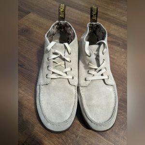 Dr. Marten's AirWair Moccasin Boot in Beige Suede Size 11 HARD TO FIND!
